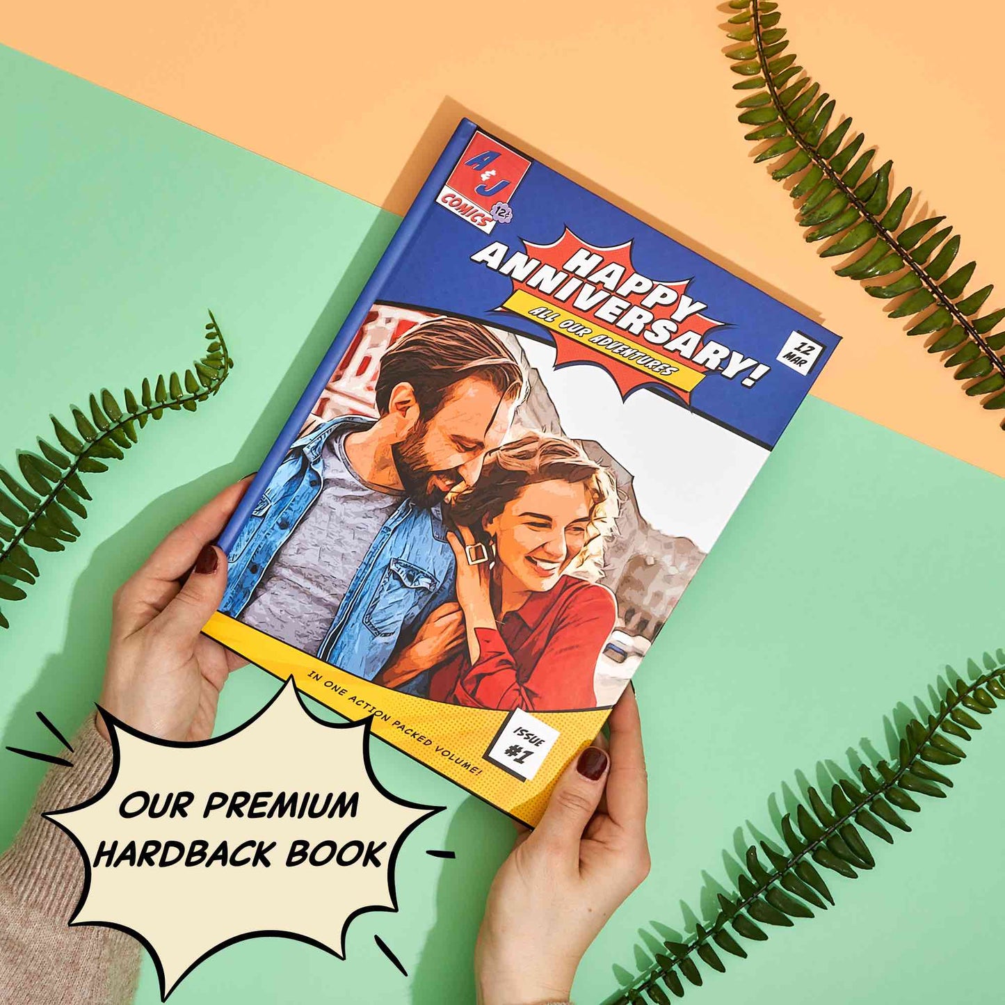 Personalized Comic Book Anniversary Gift for Him