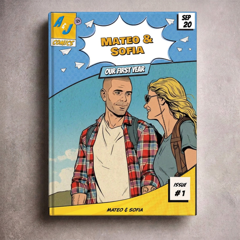 1st Anniversary Personalized Comic Book