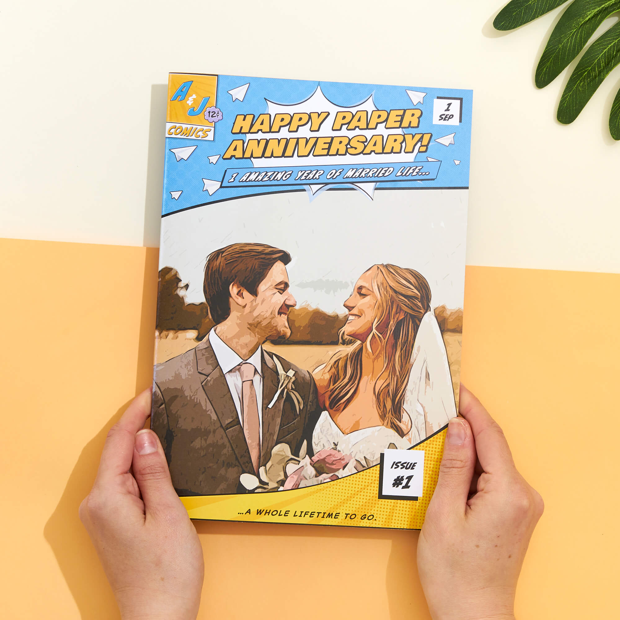 Personalized Comic Book Gift for Paper Anniversary