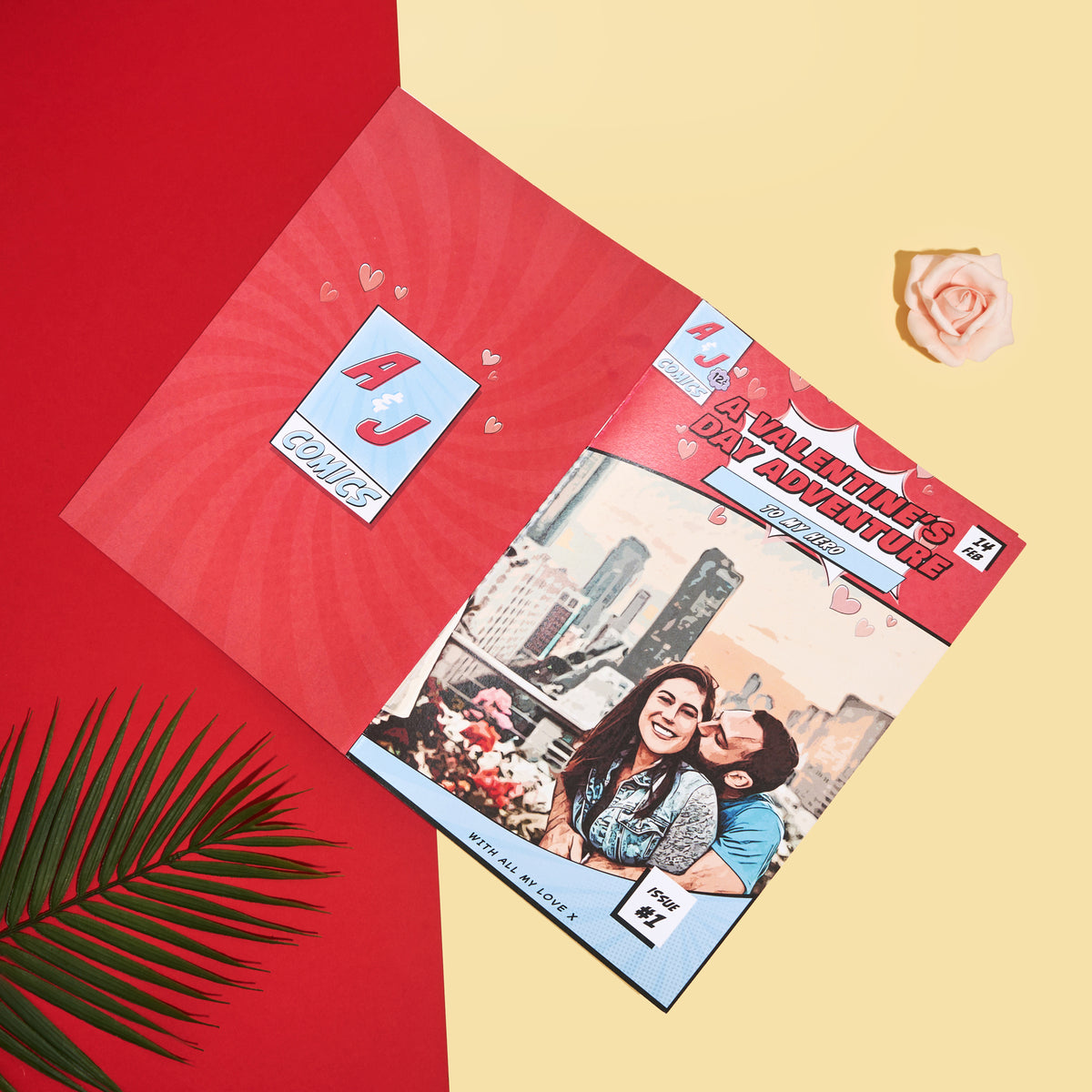 Personalized Valentine's Comic Book