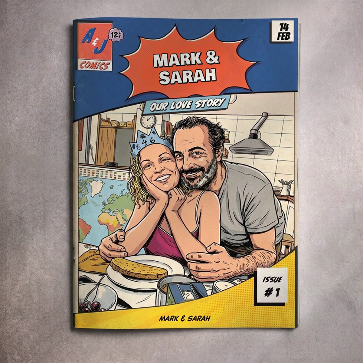 Personalized Anniversary Comic Book