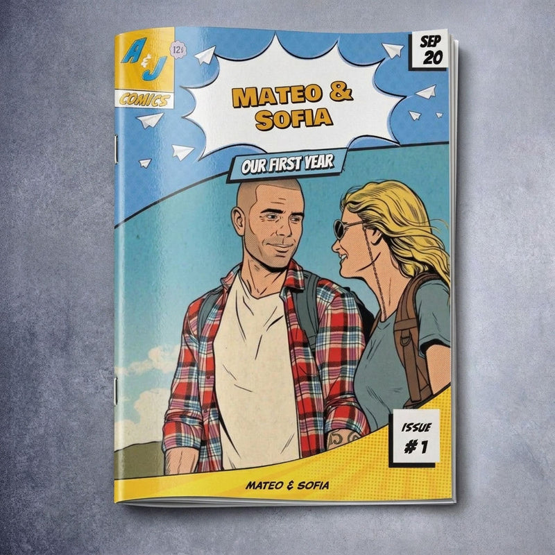 1st Anniversary Personalized Comic Book