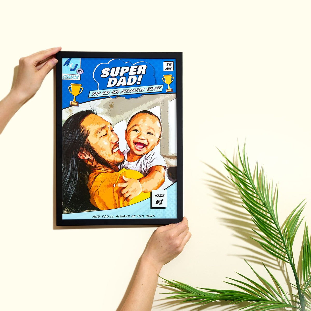 Personalised Father's Day Comic Poster