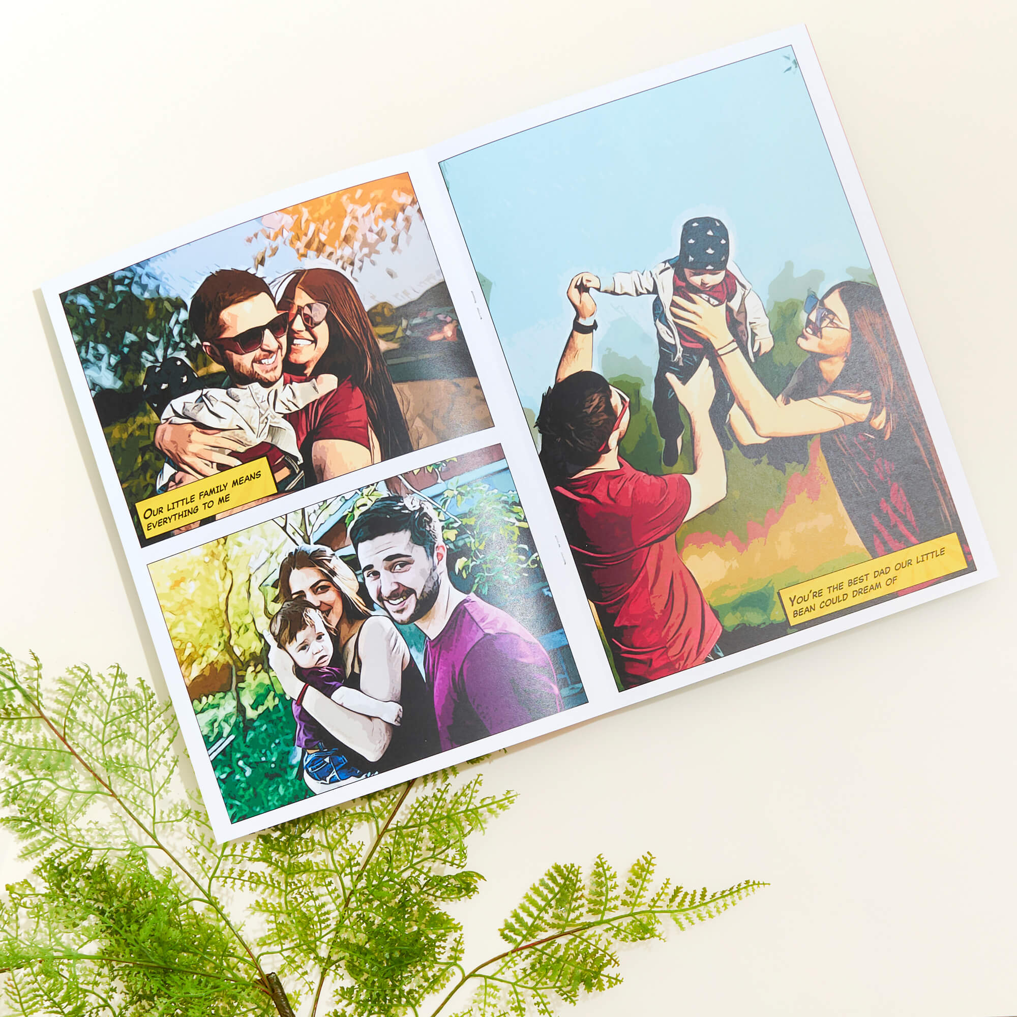 First Father's Day Personalized Comic Book