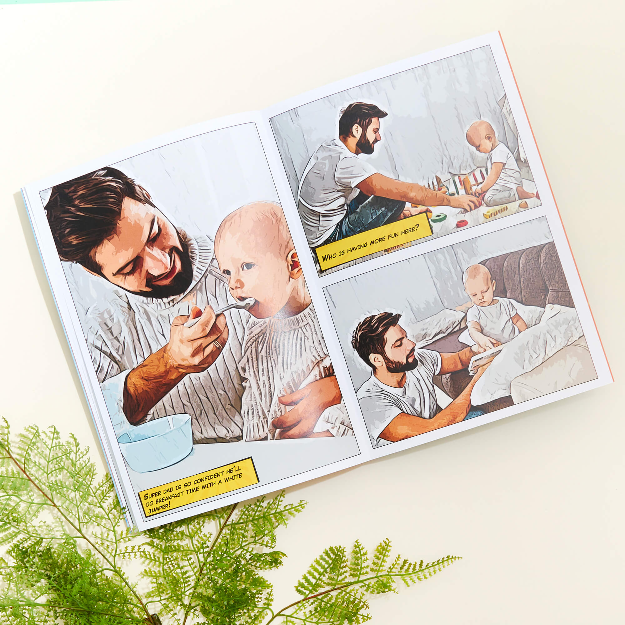 Personalized Comic Book Gift for Fathers