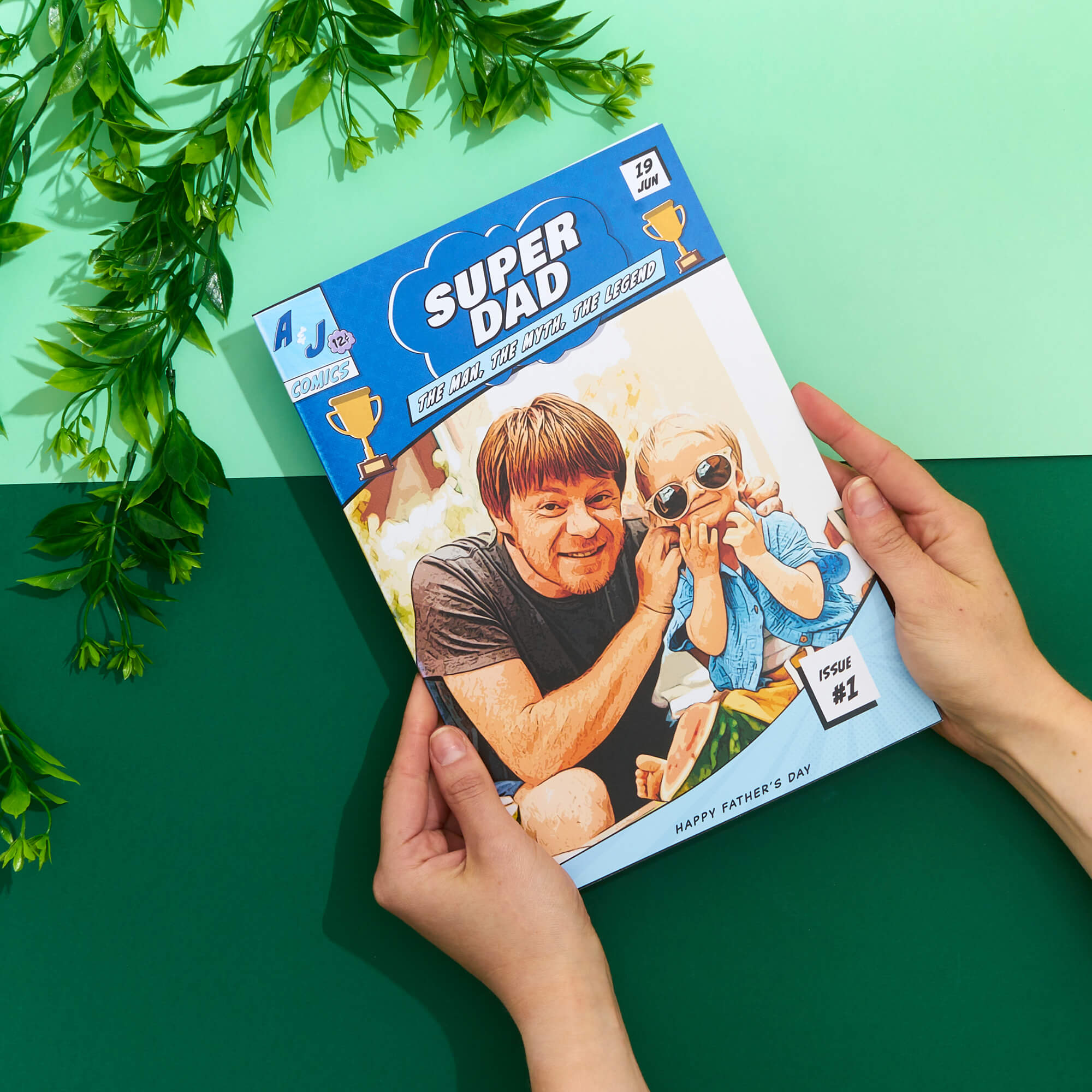 Personalized Comic Book Gift for Fathers