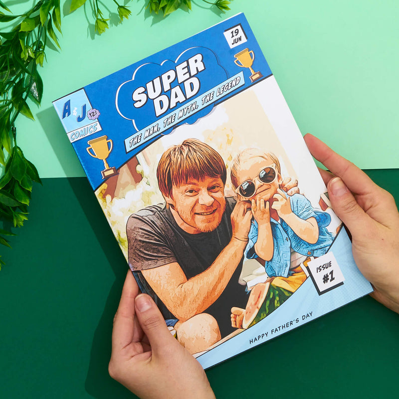 Personalized Comic Book Gift for Fathers