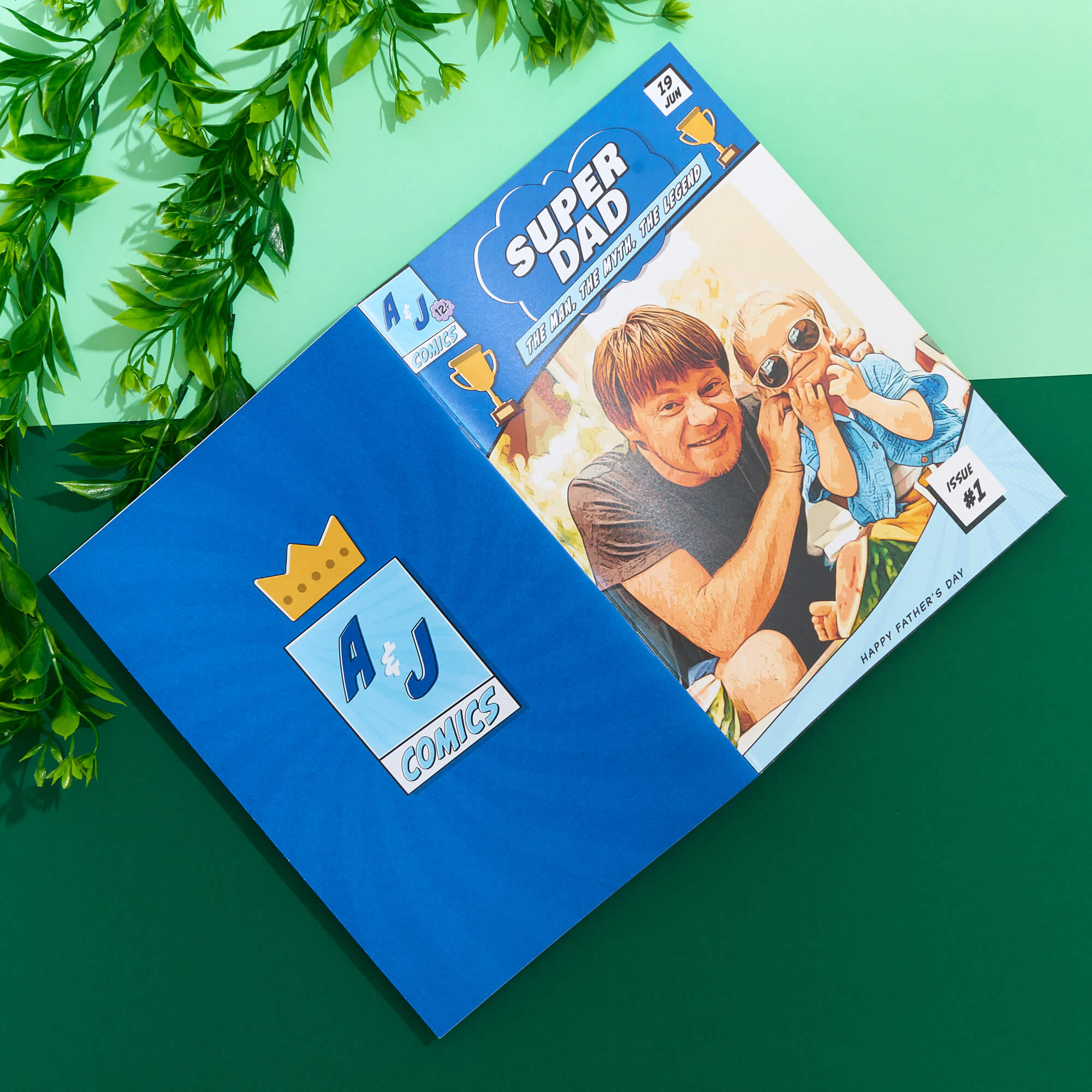 Personalized Comic Book Gift for Fathers