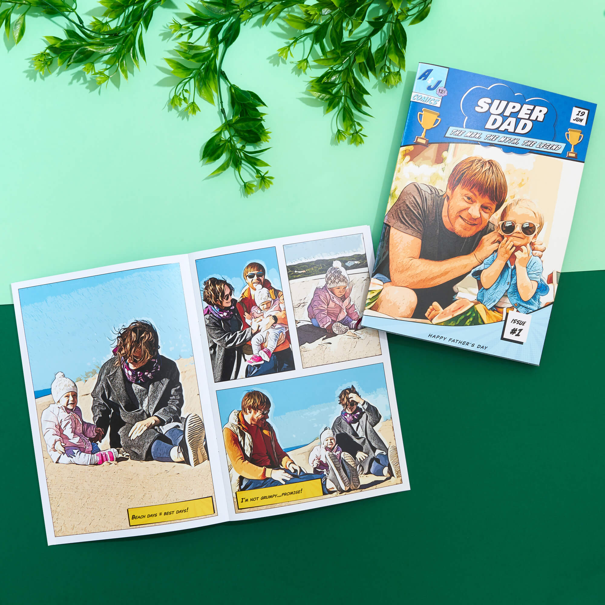 Personalized Comic Book Gift for Fathers