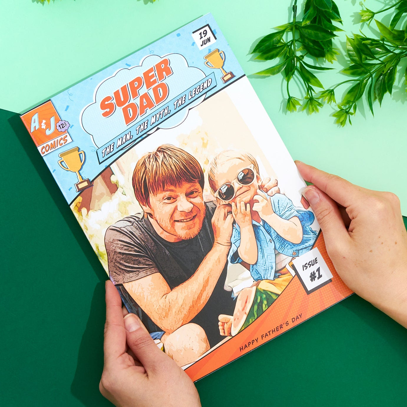 First Father's Day Personalized Comic Book