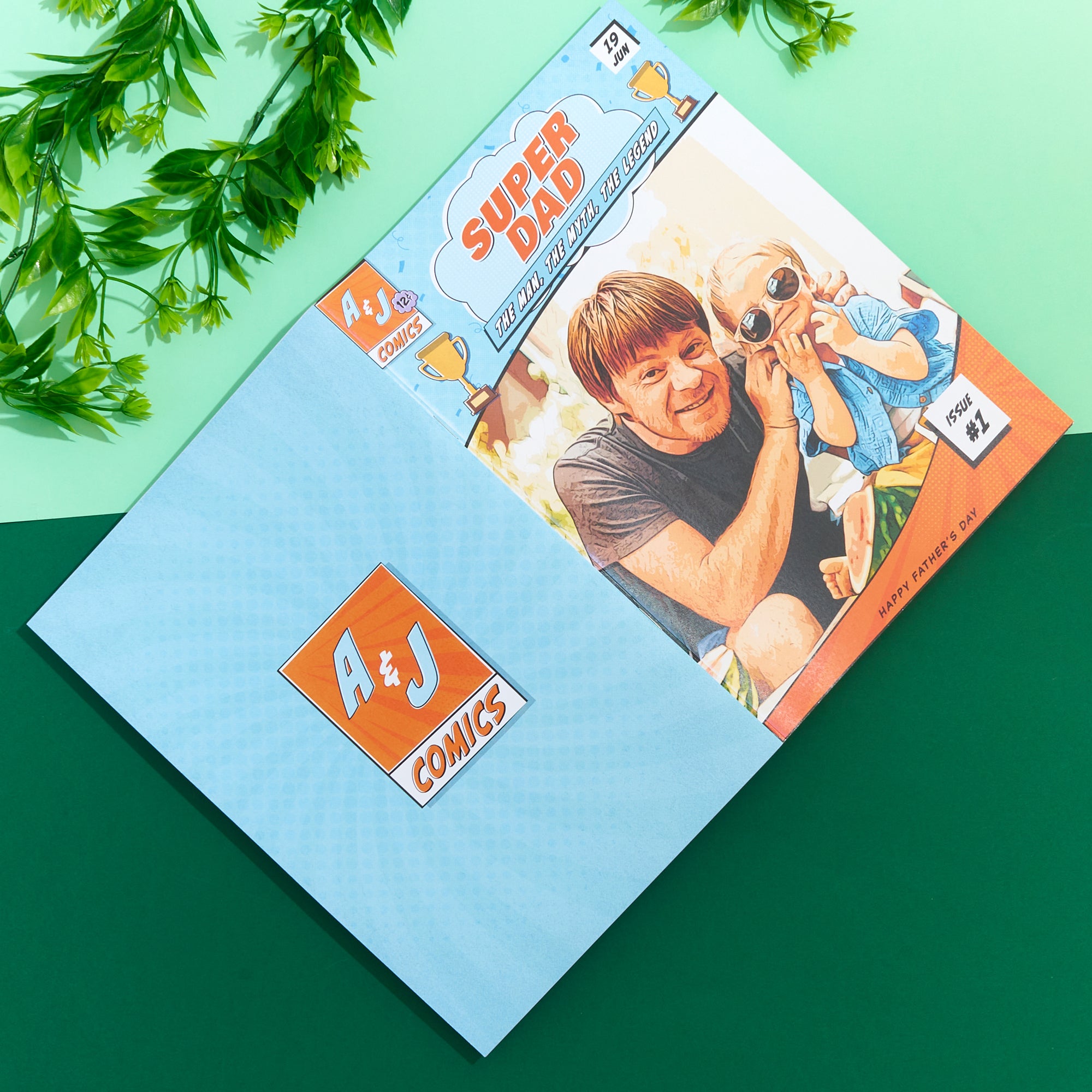 First Father's Day Personalized Comic Book