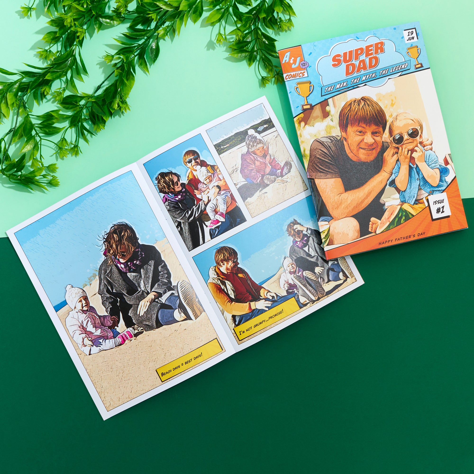 First Father's Day Personalized Comic Book