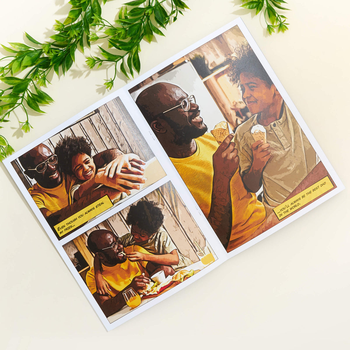 Personalized Comic Book Gift for Fathers