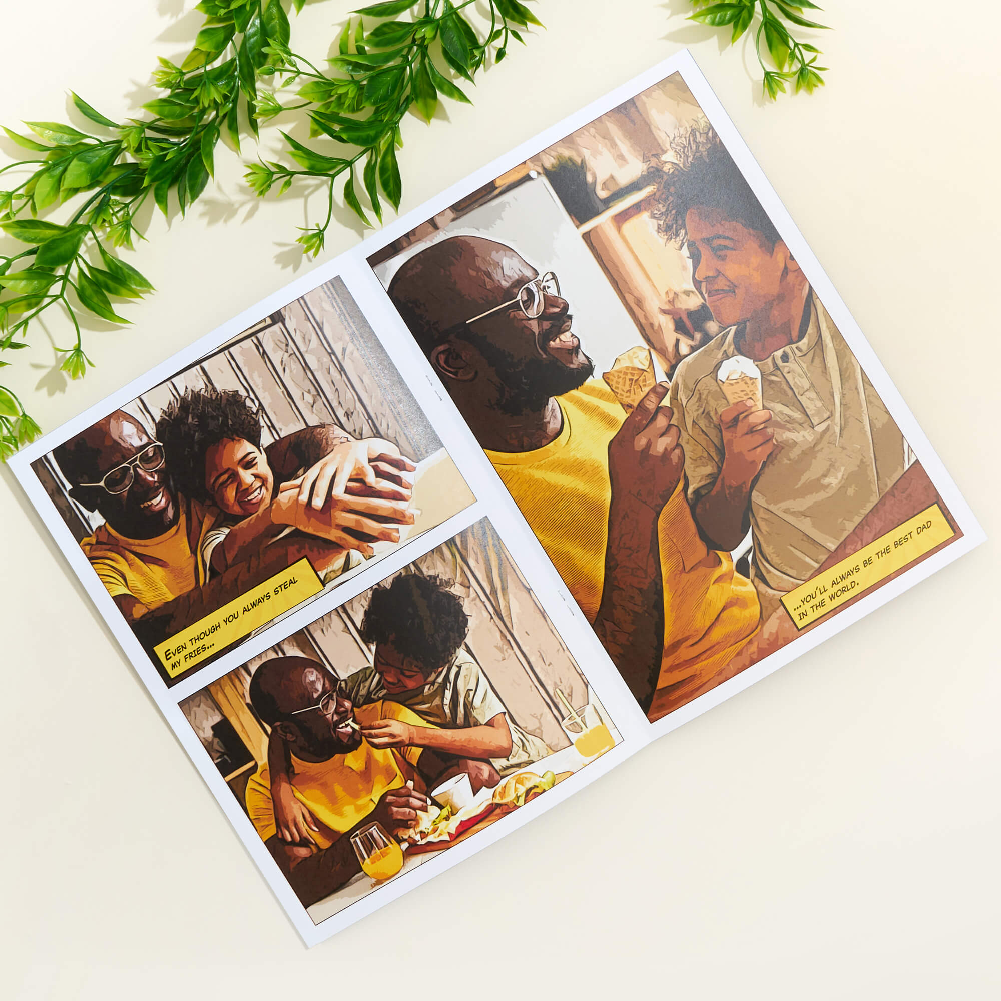 First Father's Day Personalized Comic Book