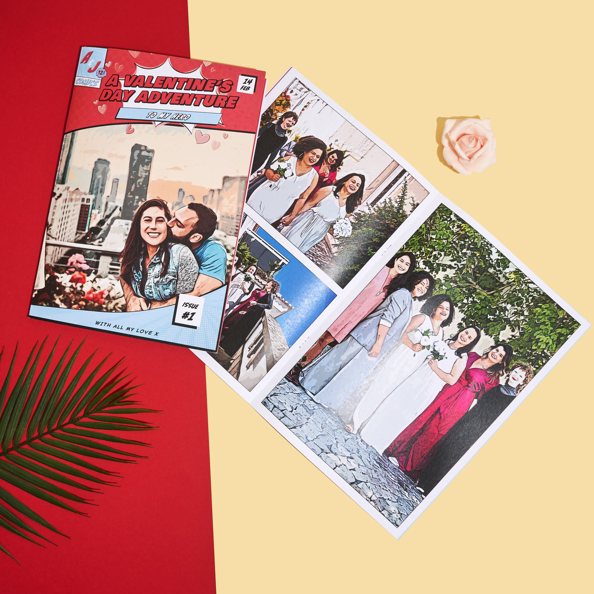 Personalized Valentine's Comic Book