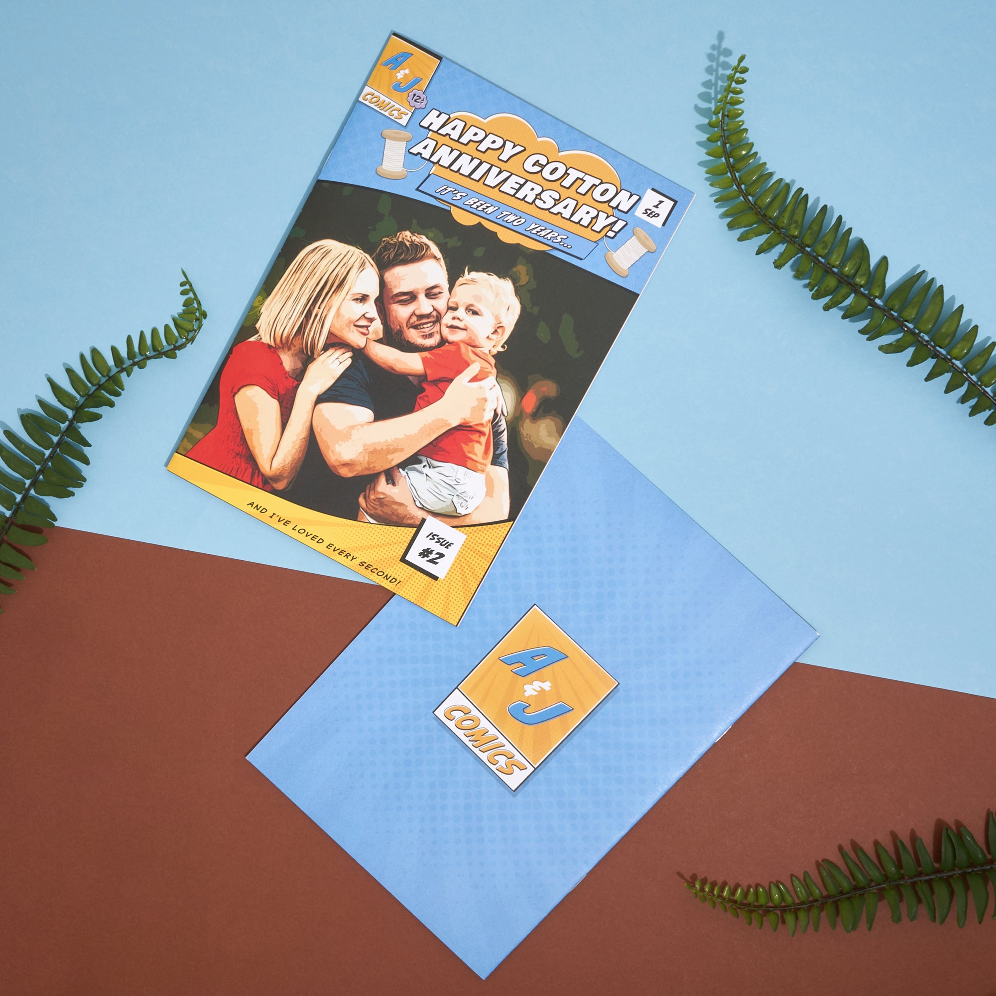 Personalized Second Anniversary Comic Book Gift | Cotton Anniversary Gift