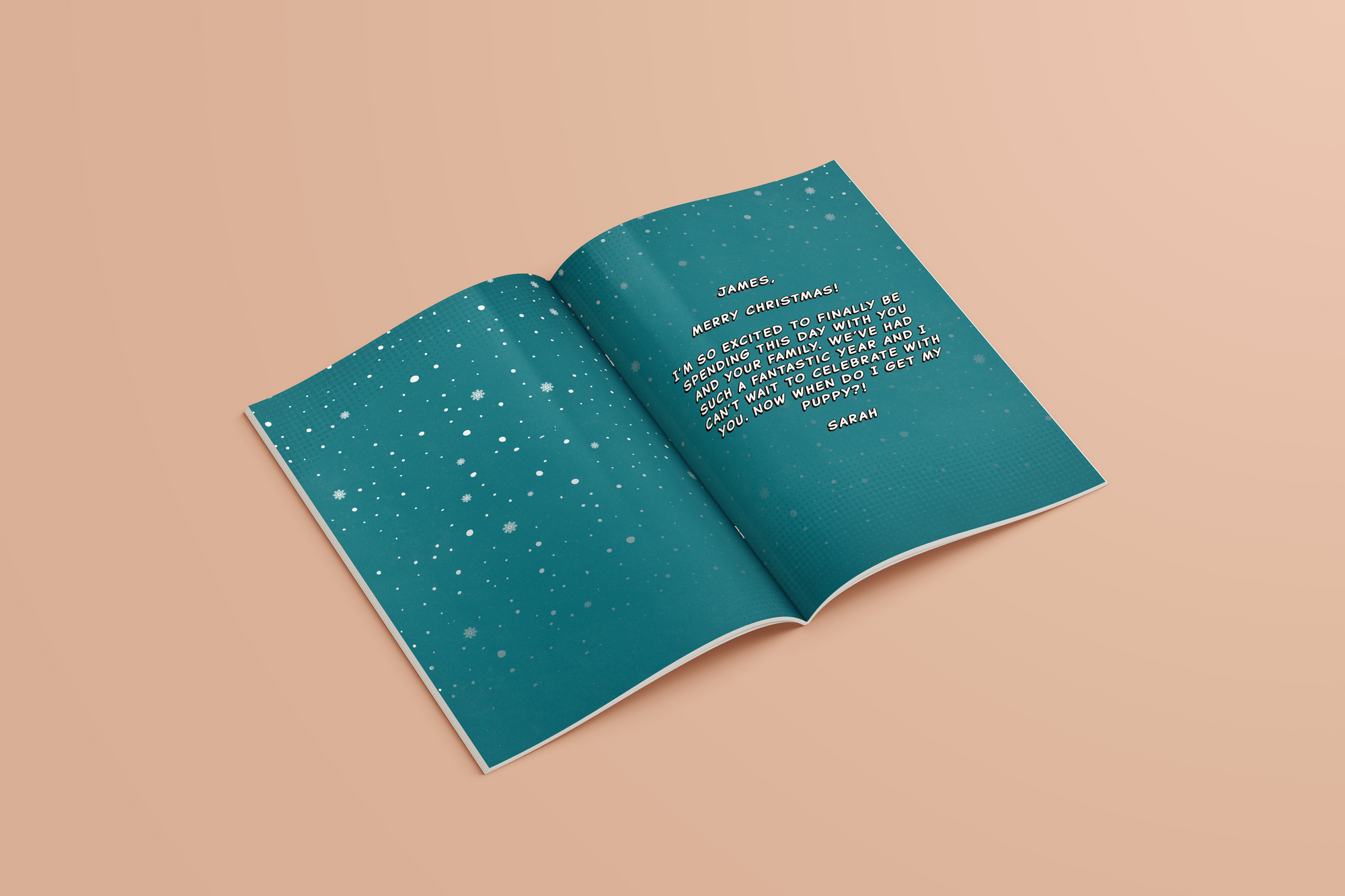 Personalized Christmas Comic Book